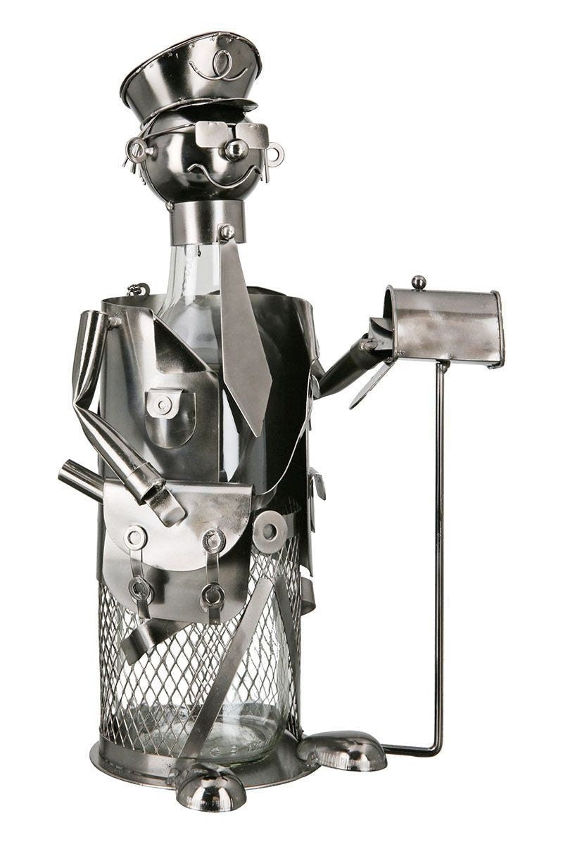 MF mega fox wijn bier bidonhouder postbode postbode metalen cadeau-idee