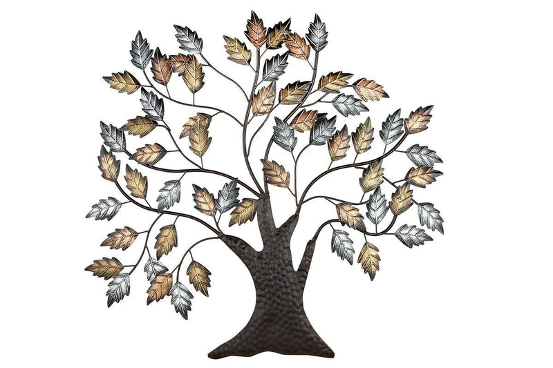 2er Set 3D Höhe Wanddeko 70cm Handbemalt Lebensbaum