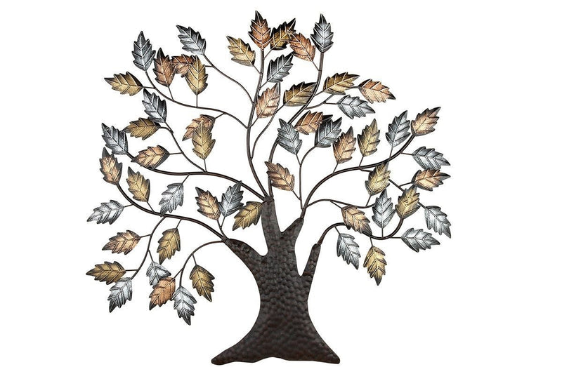 3D Wanddeko Lebensbaum Handbemalt Höhe 70cm