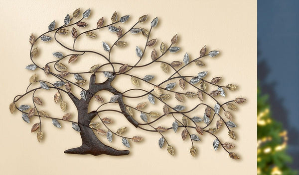 3D metalen foto AUTUMN STORM - handgemaakt kunstwerk voor wanddecoratie