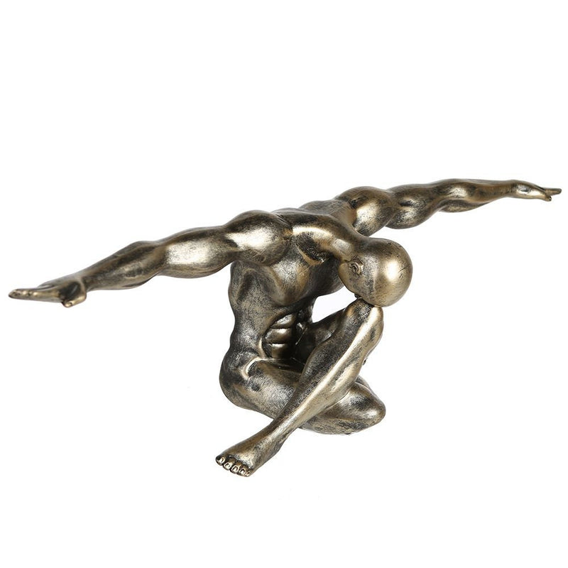3D Figur "Klippenhänger" Cliffhanger antik Breite 60cm Gymnastik Gym Klettern Kletterer