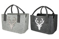Handmade felt bag "Deer Glitter" | Robust with elegant glitter design - 20x40x26 cm Christmas Xmas