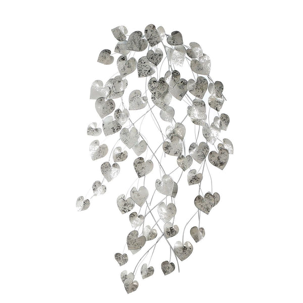 Wanddecoratie HERZREGEN - 3D metalen afbeelding in trendy kleurencombinatie om op te hangen