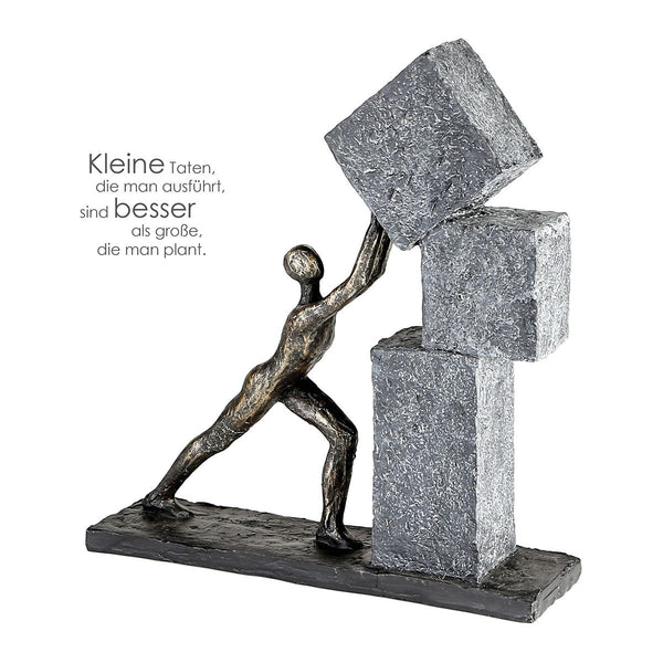 Skulptur Erfolg Stapeln Bronze Höhe 30,5cm Bronze Geschenkidee